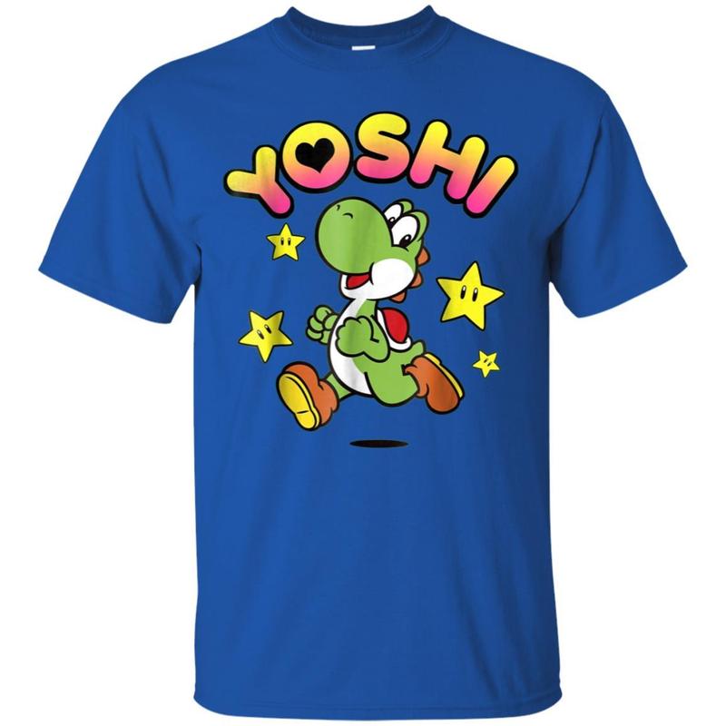 Nintendo Super Mario Yoshi Star Power Sprint Graphic T-shirt 3 » Cool Gifts for You - Mfamilygift Nintendo Super Mario Yoshi Star Power Sprint Graphic T-shirt 3