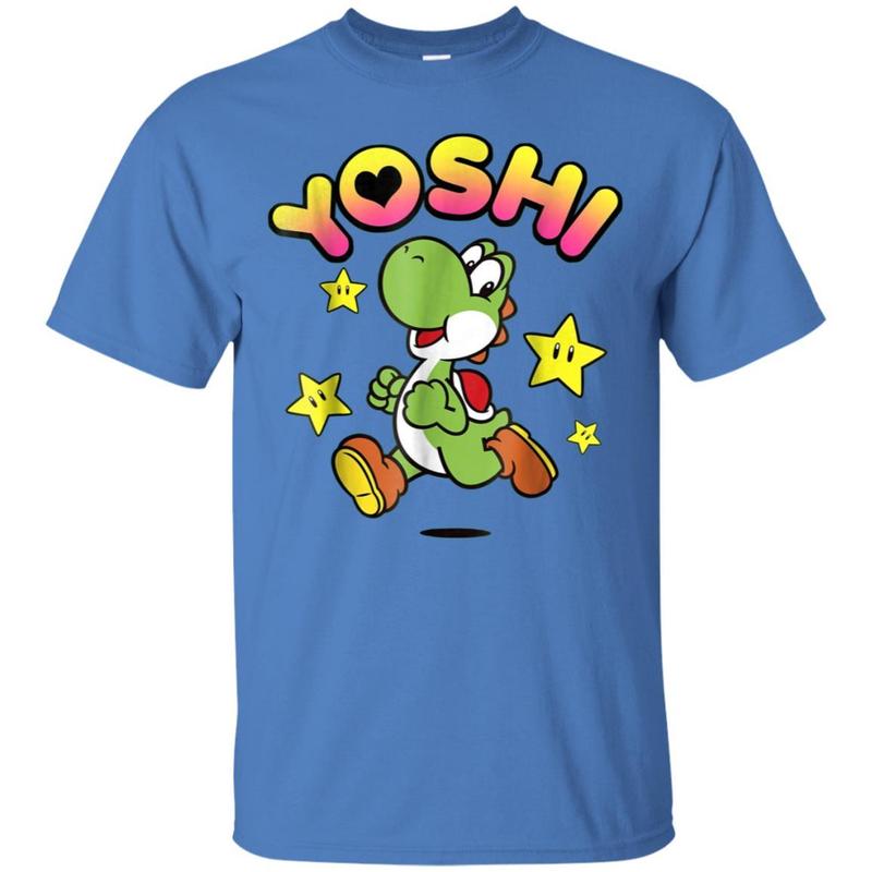 Nintendo Super Mario Yoshi Star Power Sprint Graphic T-shirt 4 » Cool Gifts for You - Mfamilygift Nintendo Super Mario Yoshi Star Power Sprint Graphic T-shirt 4