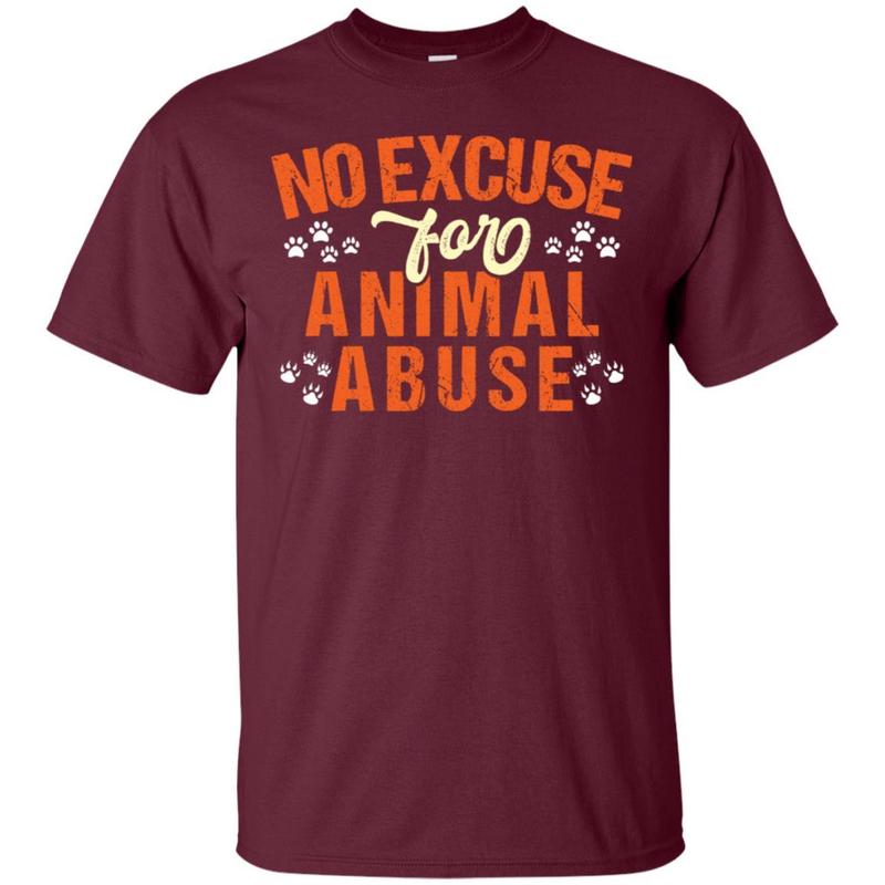 No Excuse For Animal Abuse Animal Rights Activist Shirt 2 » Cool Gifts for You - Mfamilygift No Excuse For Animal Abuse Animal Rights Activist Shirt 2