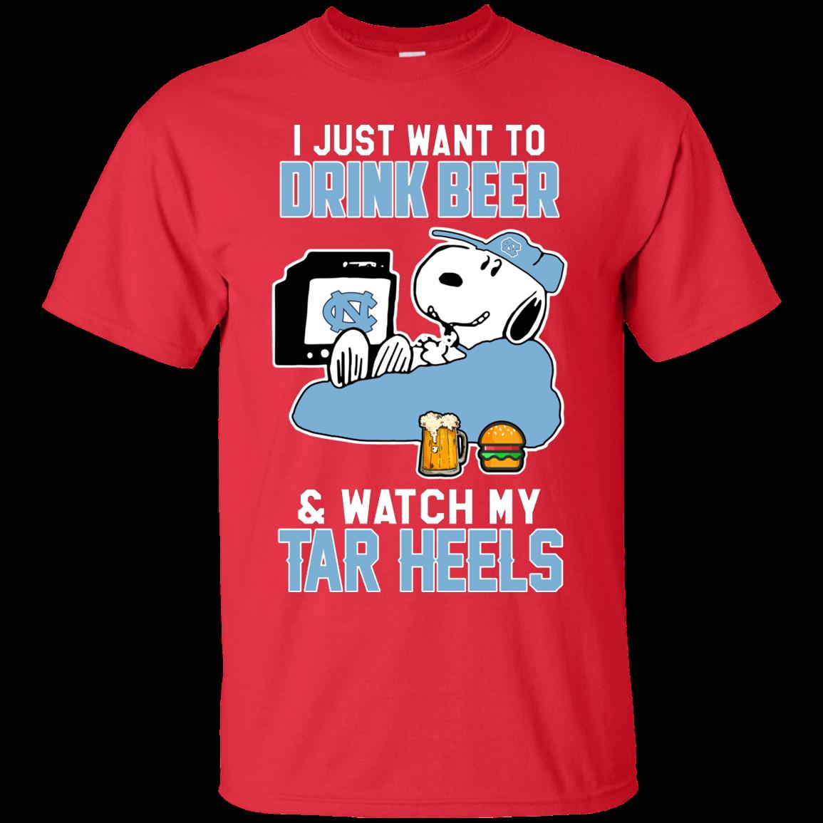 North Carolina Tar Heels Snoopy Shirts Just Want To Drink Beer & Watch 2 » Cool Gifts for You - Mfamilygift North Carolina Tar Heels Snoopy Shirts Just Want To Drink Beer & Watch 2