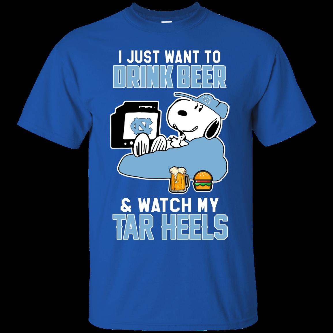 North Carolina Tar Heels Snoopy Shirts Just Want To Drink Beer & Watch 3 » Cool Gifts for You - Mfamilygift North Carolina Tar Heels Snoopy Shirts Just Want To Drink Beer & Watch 3