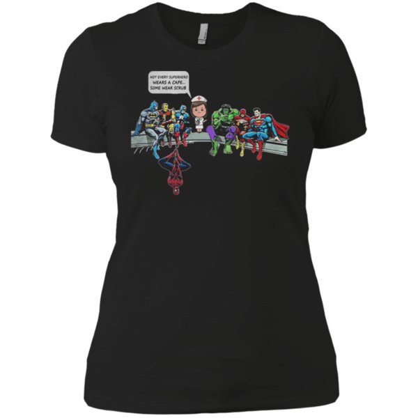 Not Every Superhero Wears A Cape Some Wear Scrub Shirt Ladies’ Boyfriend Shirt Not Every Superhero Wears A Cape Some Wear Scrub Shirt Ladies’ Boyfriend Shirt