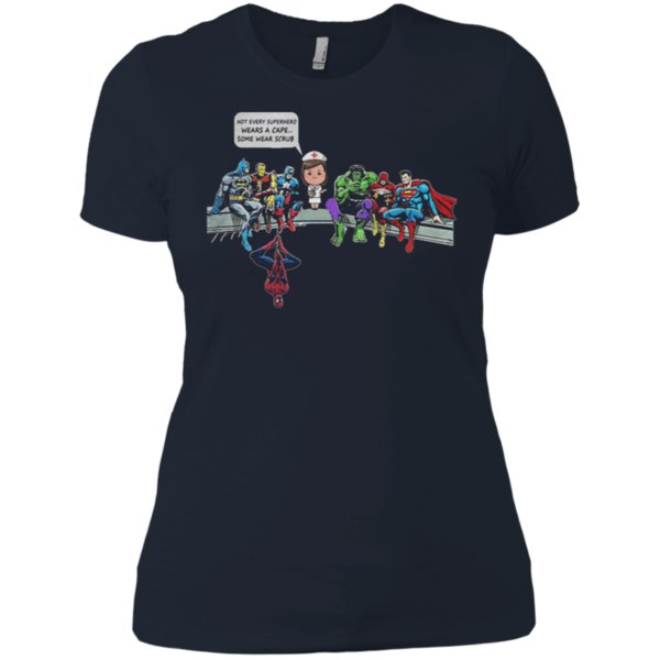Not Every Superhero Wears A Cape Some Wear Scrub Shirt Ladies’ Boyfriend Shirt 1 » Cool Gifts for You - Mfamilygift Not Every Superhero Wears A Cape Some Wear Scrub Shirt Ladies’ Boyfriend Shirt 1