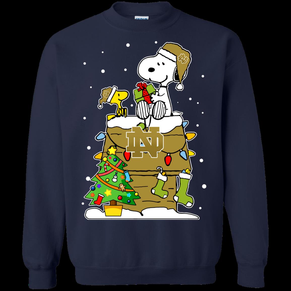Notre Dame Fighting Irish Ugly Christmas Sweaters Snoopy Woodstock Hoodies Sweatshirts 1 » Cool Gifts for You - Mfamilygift Notre Dame Fighting Irish Ugly Christmas Sweaters Snoopy Woodstock Hoodies Sweatshirts 1