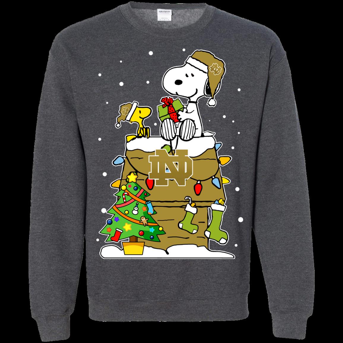 Notre Dame Fighting Irish Ugly Christmas Sweaters Snoopy Woodstock Hoodies Sweatshirts 2 » Cool Gifts for You - Mfamilygift Notre Dame Fighting Irish Ugly Christmas Sweaters Snoopy Woodstock Hoodies Sweatshirts 2