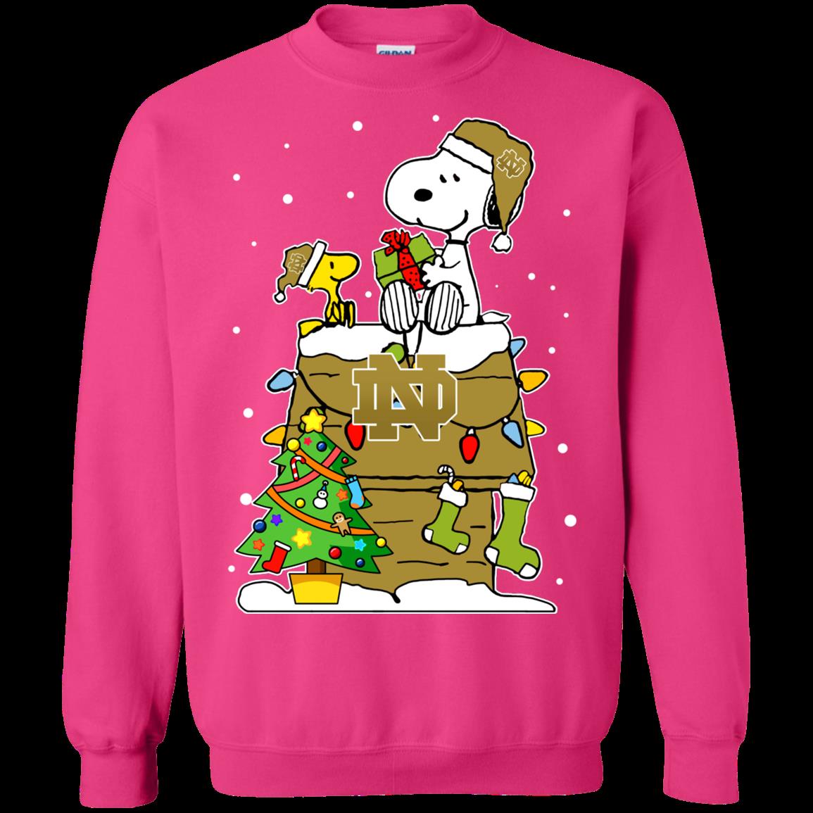 Notre Dame Fighting Irish Ugly Christmas Sweaters Snoopy Woodstock Hoodies Sweatshirts 3 » Cool Gifts for You - Mfamilygift Notre Dame Fighting Irish Ugly Christmas Sweaters Snoopy Woodstock Hoodies Sweatshirts 3