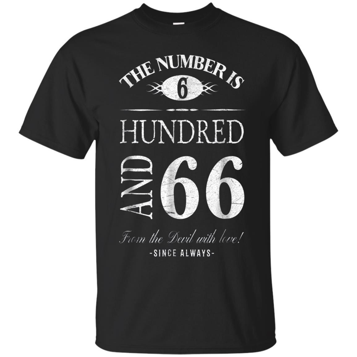 Number 666 T Shirt Rock Clothing