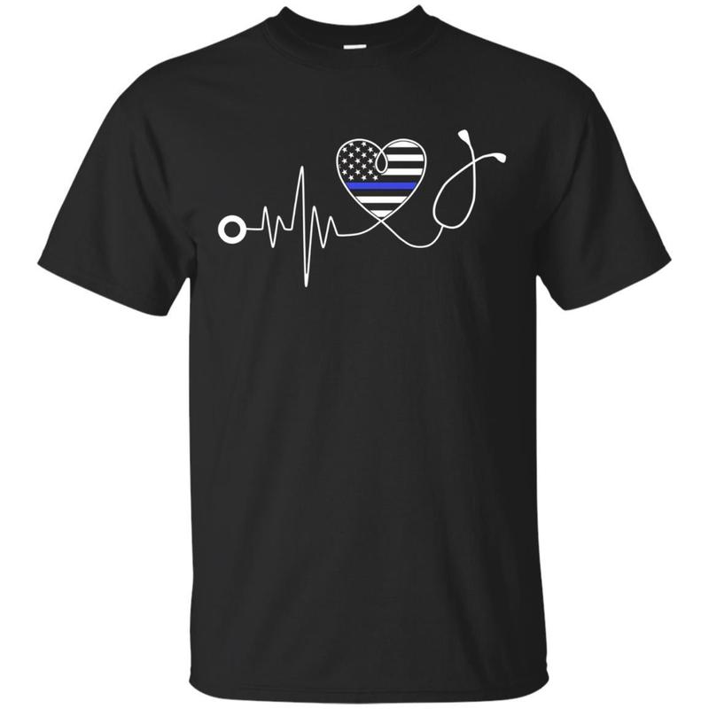 Nurse Police Heartbeat Shirt