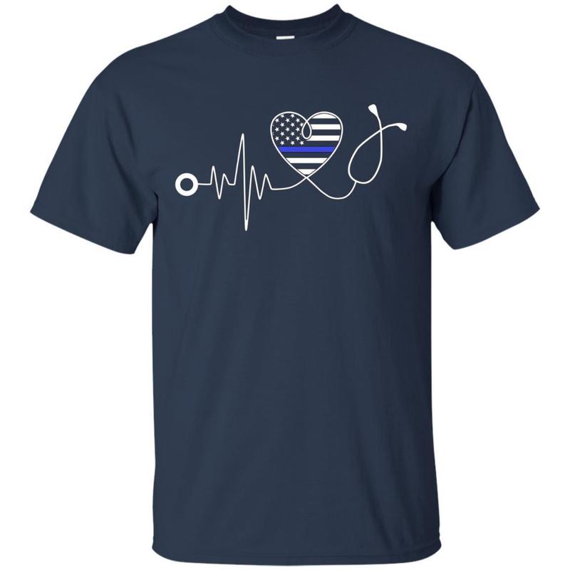 Nurse Police Heartbeat Shirt 1 » Cool Gifts for You - Mfamilygift Nurse Police Heartbeat Shirt 1