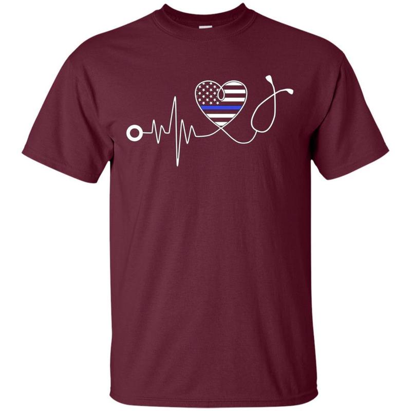Nurse Police Heartbeat Shirt 2 » Cool Gifts for You - Mfamilygift Nurse Police Heartbeat Shirt 2