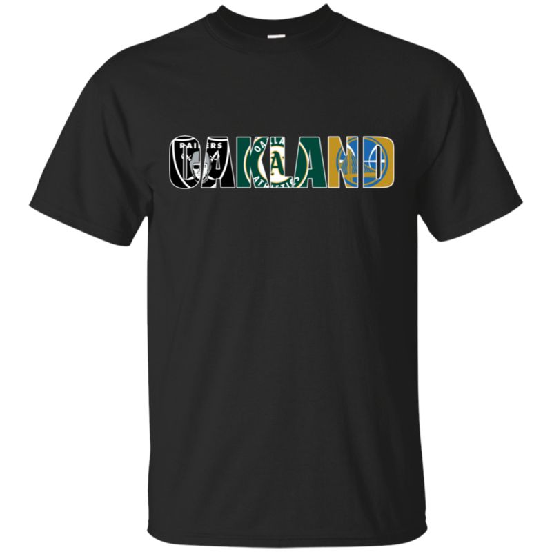 Oakland Raiders Athletics Golden State Warriors Shirt Cotton Shirt
