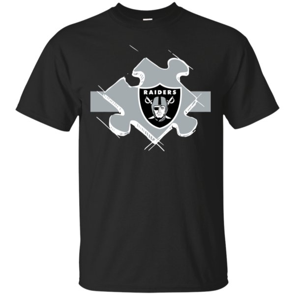 Oakland Raiders Autism Shirt Cotton Shirt 2 » Cool Gifts for You - Mfamilygift Oakland Raiders Autism Shirt Cotton Shirt 2