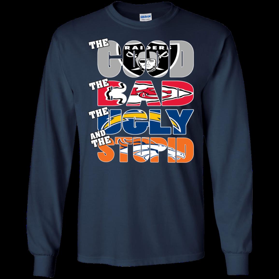 Oakland Raiders The Good The Bad The Ugly And The Stupid Christmas Ugly Sweater T Shirt Hoodies Sweatshirt 4 » Cool Gifts for You - Mfamilygift Oakland Raiders The Good The Bad The Ugly And The Stupid Christmas Ugly Sweater T Shirt Hoodies Sweatshirt 4