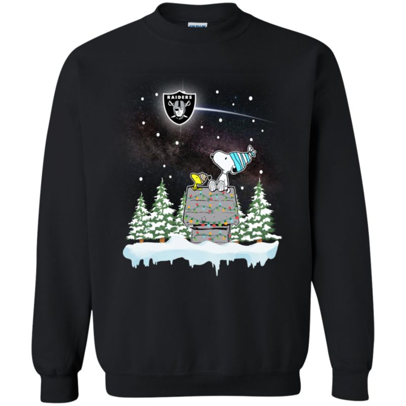 Oakland Raiders Ugly Christmas Sweater Snoopy Woodstock Oakland Raiders Ugly Christmas Sweater Snoopy Woodstock