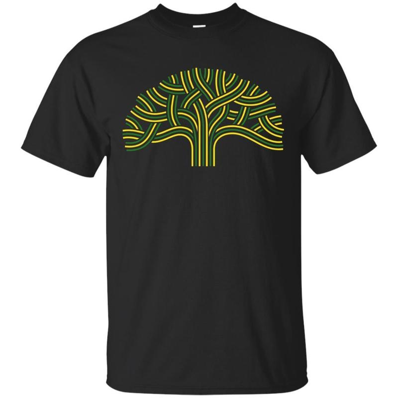 Oakland Tree T-shirt – Green And Yellow