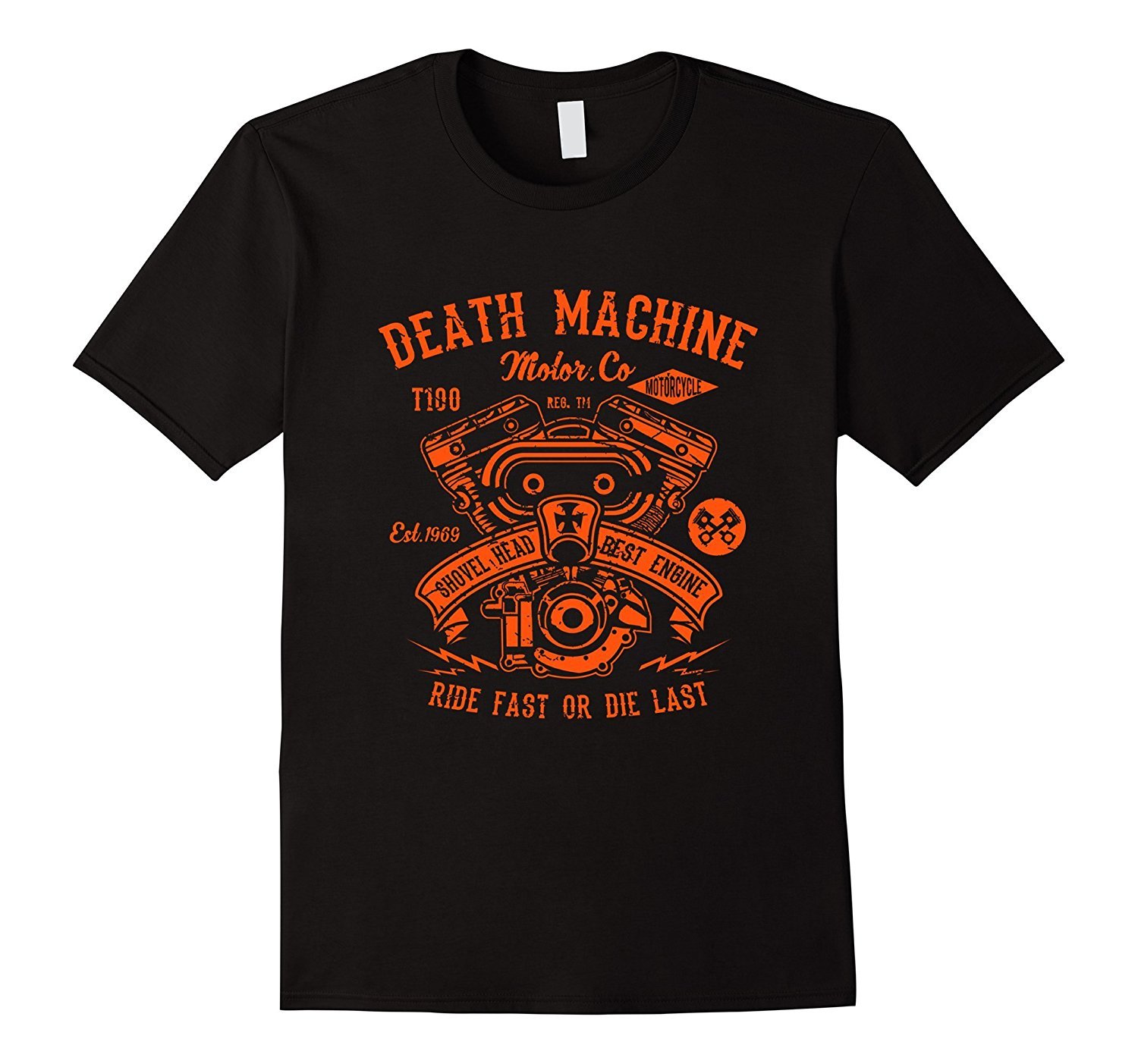 Death Machine Motor Co. Shovelhead Best Engine T-Shirt