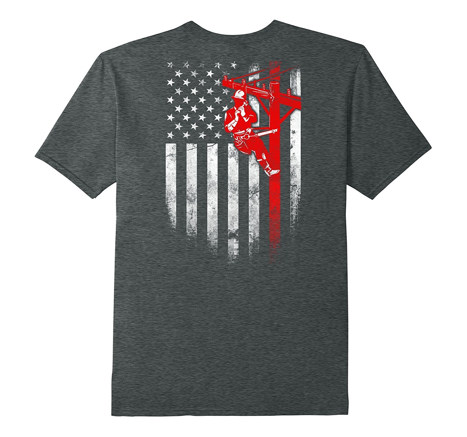 Mens Lineman Shirts Lineman American flag t shirt 3 » Cool Gifts for You - Mfamilygift Mens Lineman Shirts Lineman American flag t shirt 3