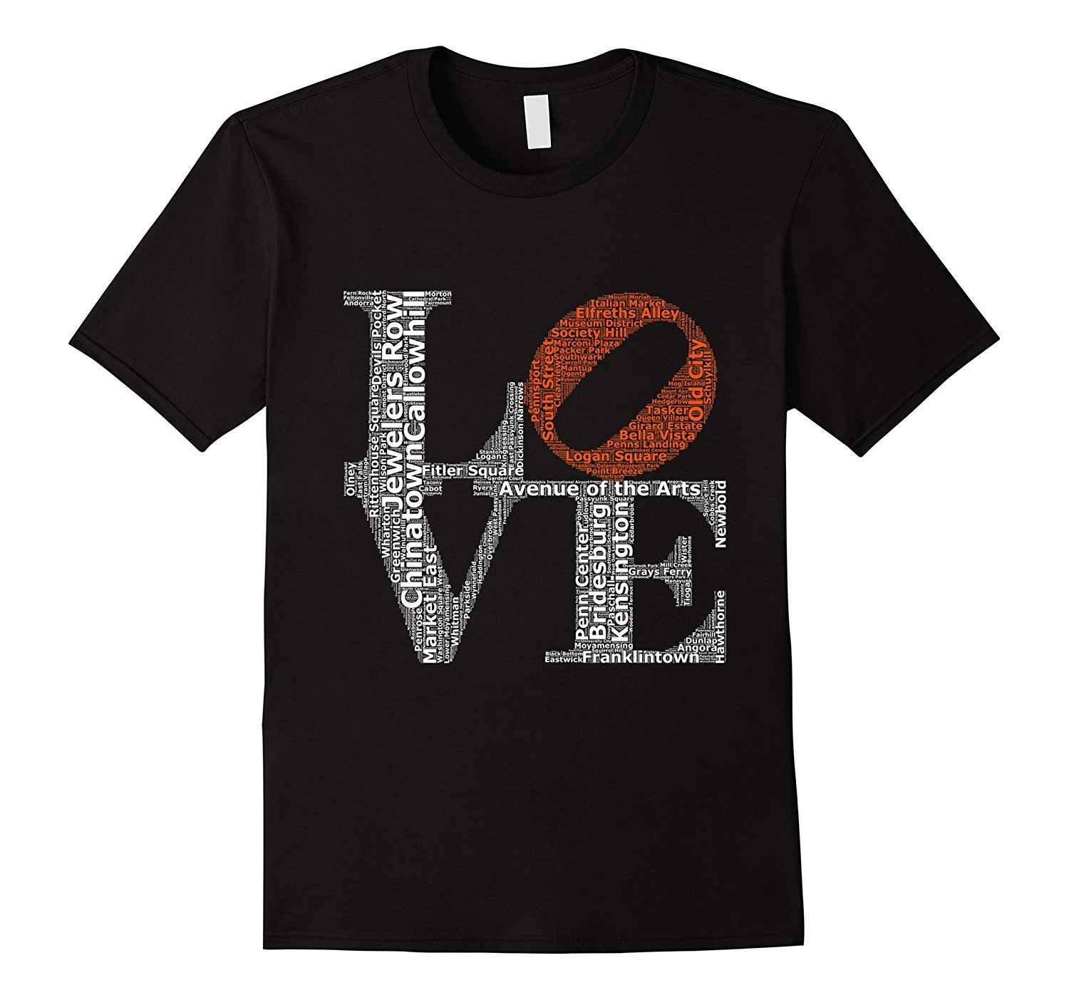 Philadelphia Love Park Statue Neighborhoods Flyers Shirt