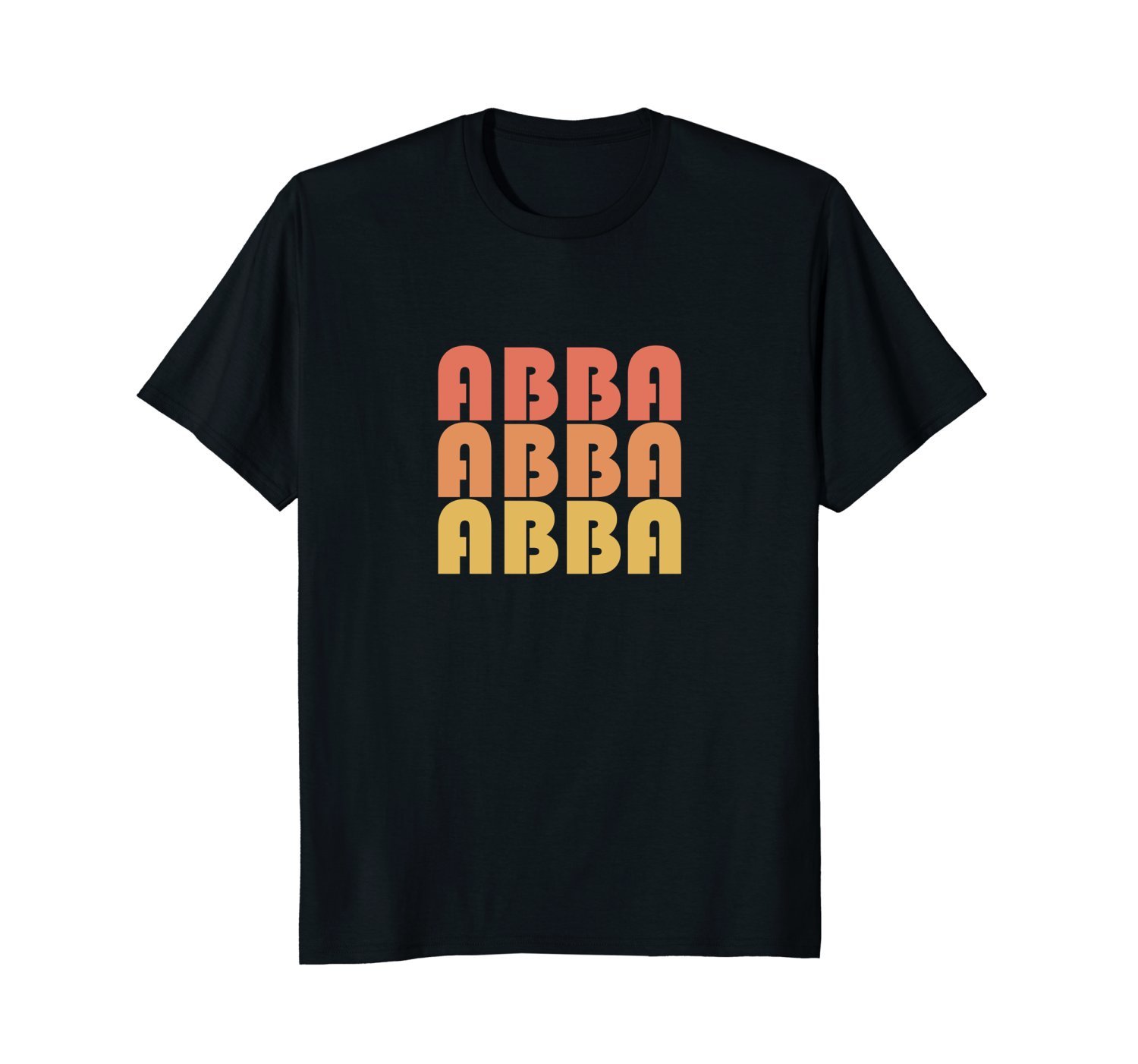 Retro Abba Shirt Vintage Typography 1970s Gift