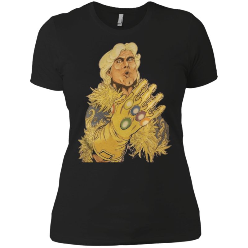 Official Ric Flair Infinity Gauntlet Shirt Ladies’ Boyfriend Shirt