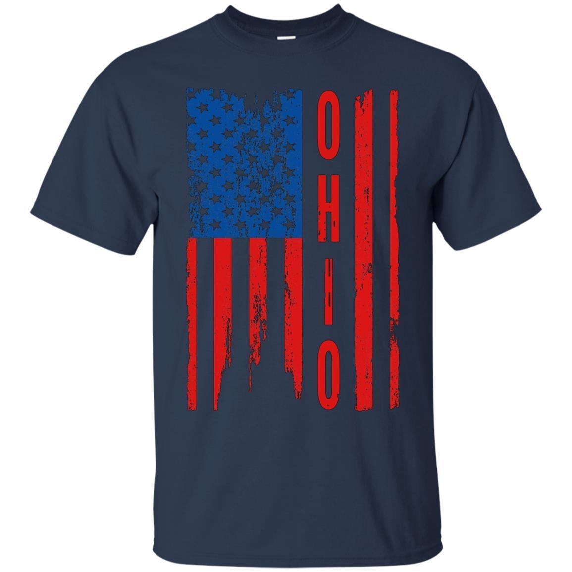 Ohio American Flag Ohio State T-shirt 1 » Cool Gifts for You - Mfamilygift Ohio American Flag Ohio State T-shirt 1