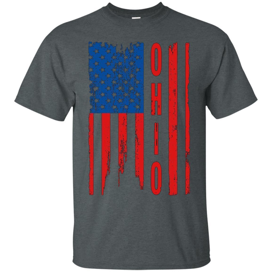 Ohio American Flag Ohio State T-shirt 4 » Cool Gifts for You - Mfamilygift Ohio American Flag Ohio State T-shirt 4