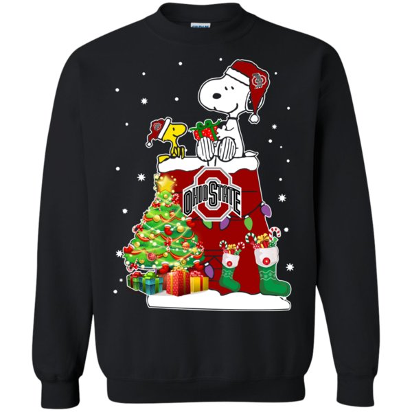 Ohio State Buckeyes Snoopy & Woodstock Christmas Shirt Sweatshirt Ohio State Buckeyes Snoopy & Woodstock Christmas Shirt Sweatshirt