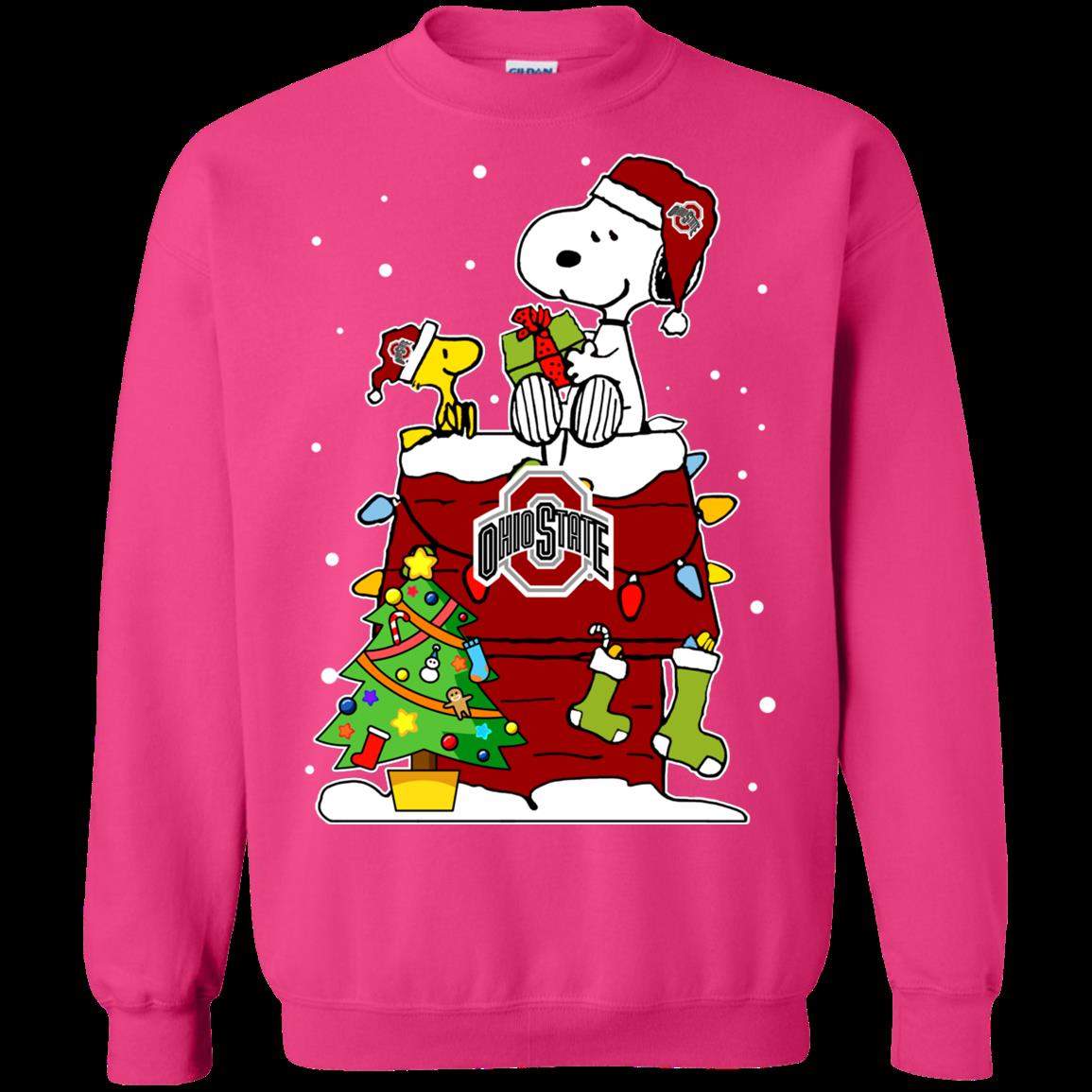 Ohio State Buckeyes Ugly Christmas Sweaters Snoopy Woodstock Hoodies Sweatshirts 3 » Cool Gifts for You - Mfamilygift Ohio State Buckeyes Ugly Christmas Sweaters Snoopy Woodstock Hoodies Sweatshirts 3