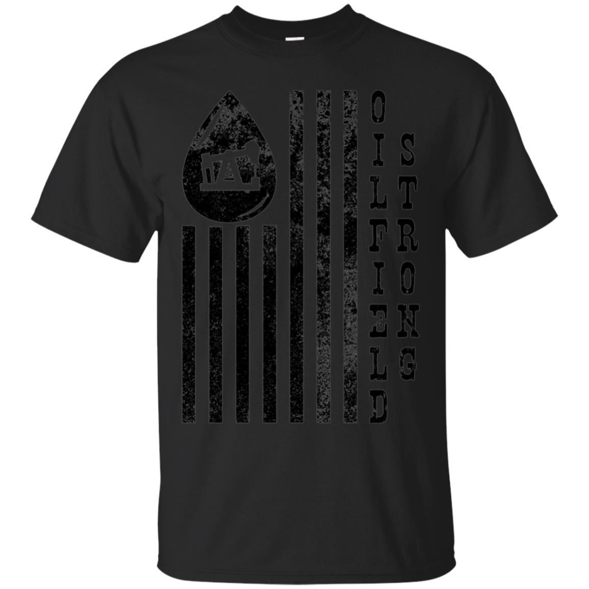 Oilfield Strong T-shirt American Flag Pump Jack Distressed Oilfield Strong T-shirt American Flag Pump Jack Distressed