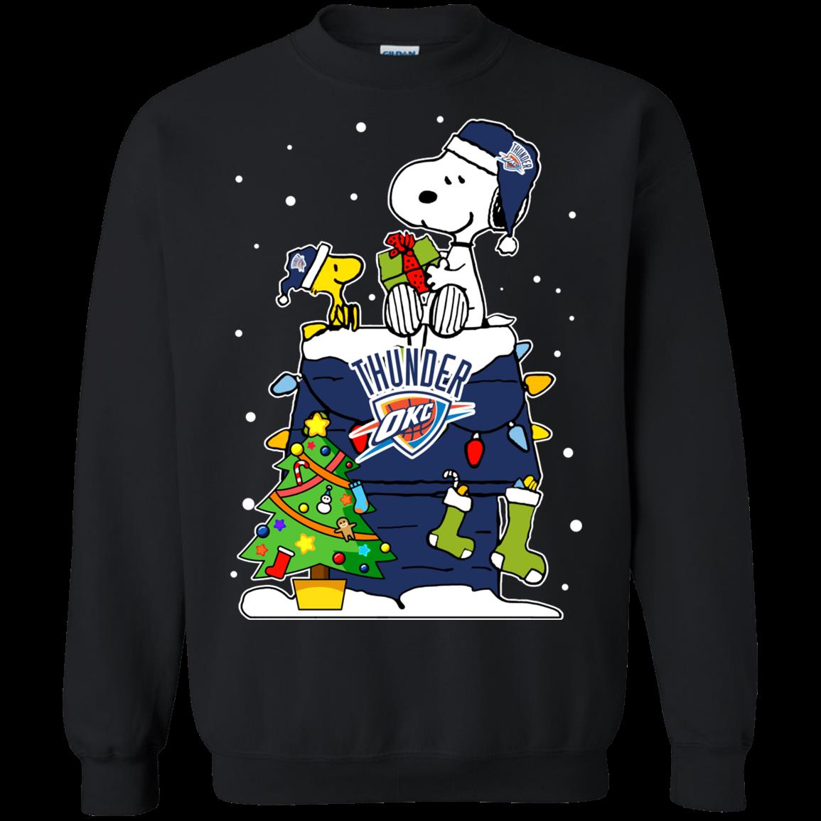 Oklahoma City Thunder Ugly Christmas Sweaters Snoopy T Shirt Hoodies Sweatshirt Oklahoma City Thunder Ugly Christmas Sweaters Snoopy T Shirt Hoodies Sweatshirt