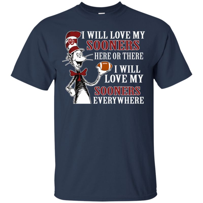 Oklahoma Sooners The Cat In The Hat Shirts I Will Love Everywhere 1 » Cool Gifts for You - Mfamilygift Oklahoma Sooners The Cat In The Hat Shirts I Will Love Everywhere 1