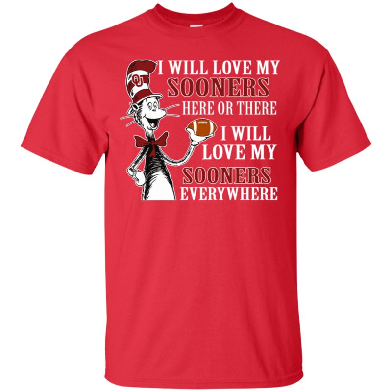 Oklahoma Sooners The Cat In The Hat Shirts I Will Love Everywhere 2 » Cool Gifts for You - Mfamilygift Oklahoma Sooners The Cat In The Hat Shirts I Will Love Everywhere 2
