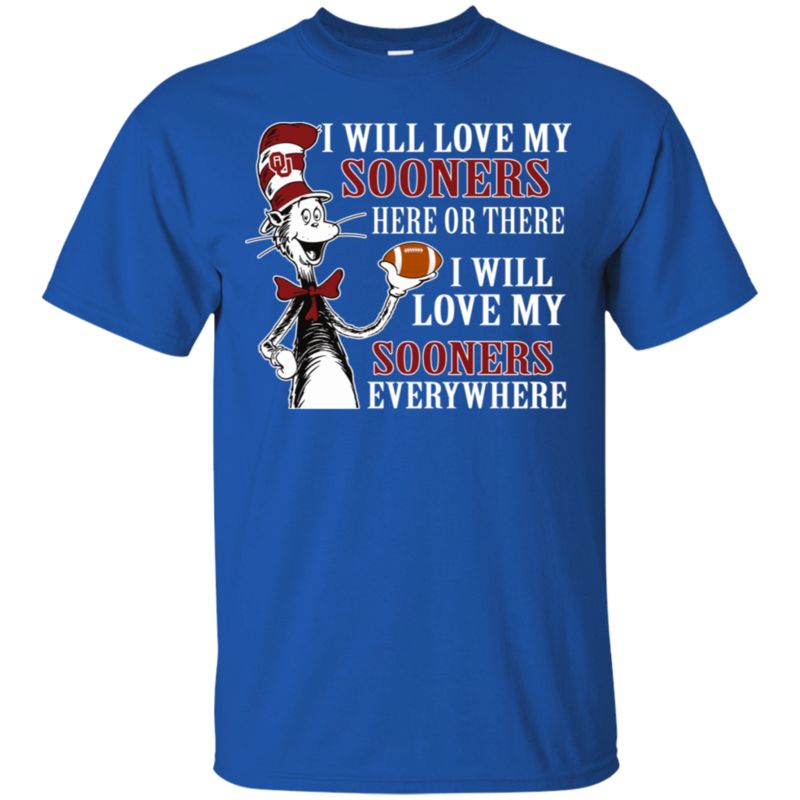 Oklahoma Sooners The Cat In The Hat Shirts I Will Love Everywhere 3 » Cool Gifts for You - Mfamilygift Oklahoma Sooners The Cat In The Hat Shirts I Will Love Everywhere 3