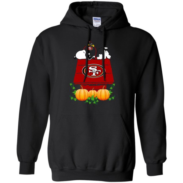 San Francisco 49Ers Snoopy Pumpkin House Nfl Shirt Hoodie 2 » Cool Gifts for You - Mfamilygift San Francisco 49Ers Snoopy Pumpkin House Nfl Shirt Hoodie 2