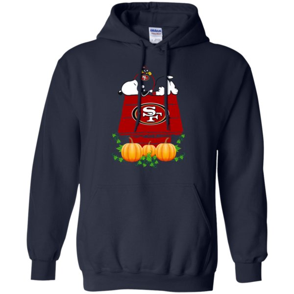 San Francisco 49Ers Snoopy Pumpkin House Nfl Shirt Hoodie 3 » Cool Gifts for You - Mfamilygift San Francisco 49Ers Snoopy Pumpkin House Nfl Shirt Hoodie 3