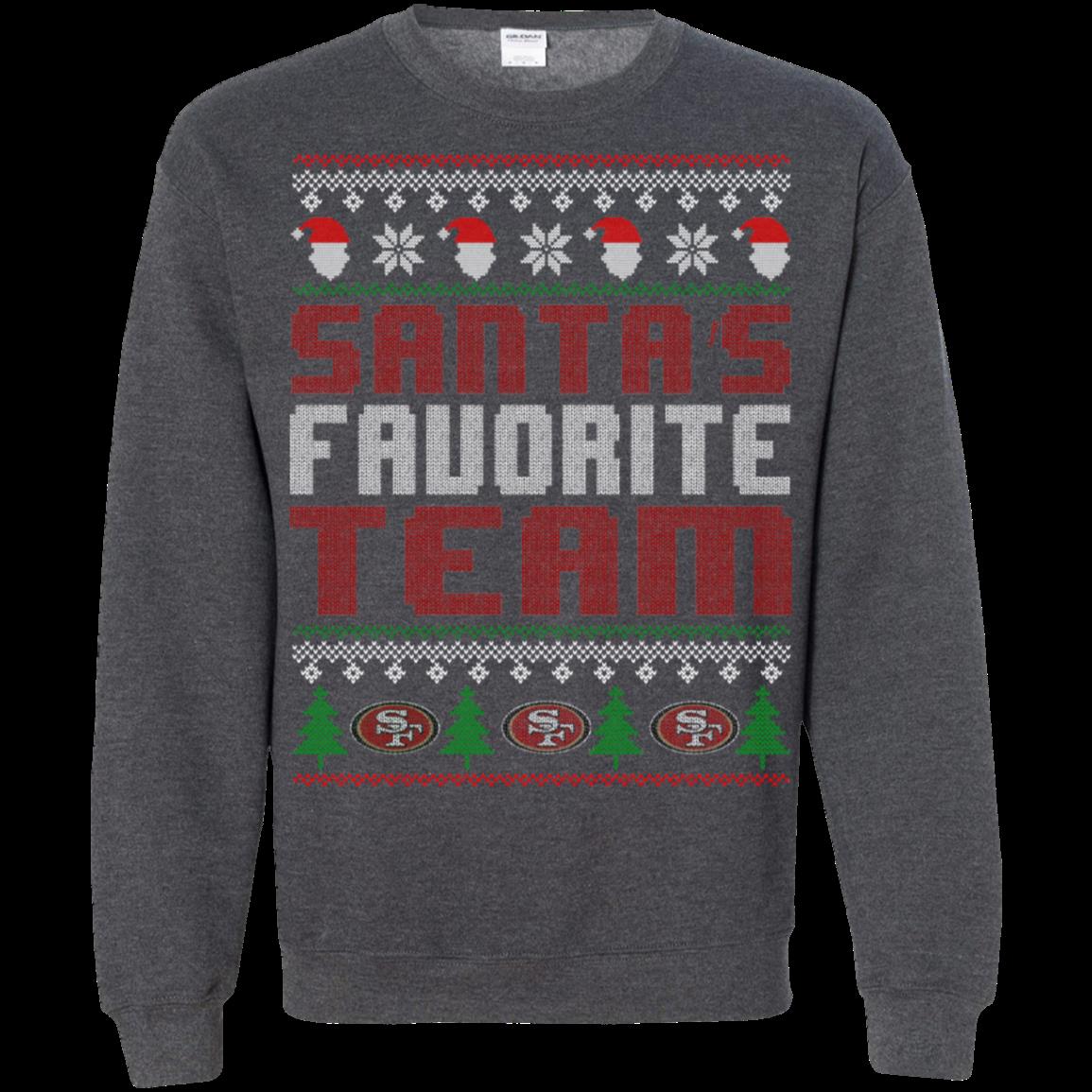 San Francisco 49Ers Ugly Christmas Sweater Santa Favorite Team 2 » Cool Gifts for You - Mfamilygift San Francisco 49Ers Ugly Christmas Sweater Santa Favorite Team 2
