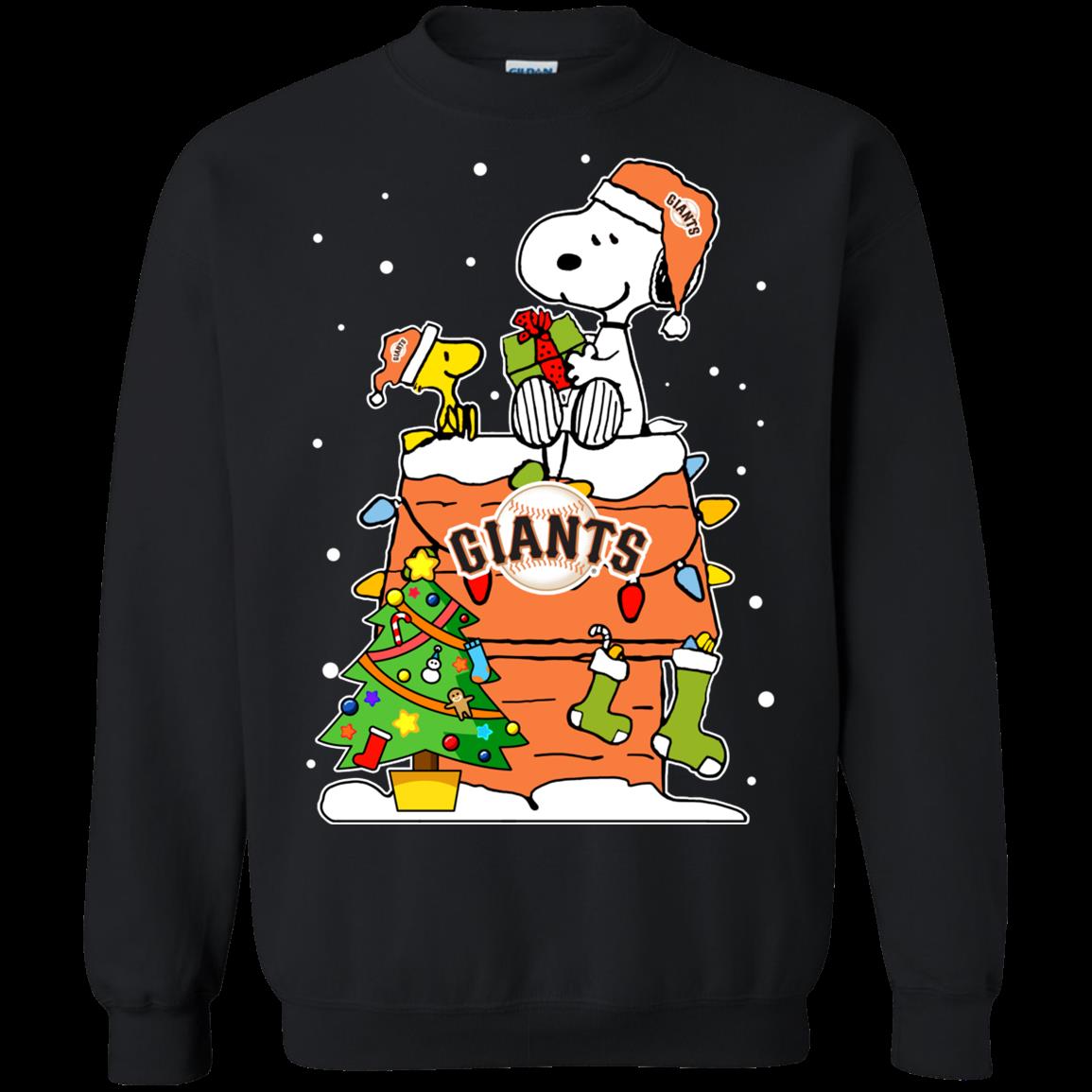 San Francisco Giants Ugly Christmas Sweaters Snoopy T Shirt Hoodies Sweatshirt