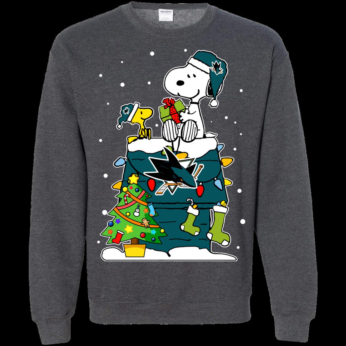 San Jose Sharks Ugly Christmas Sweaters Snoopy T Shirt Hoodies Sweatshirt 3 » Cool Gifts for You - Mfamilygift San Jose Sharks Ugly Christmas Sweaters Snoopy T Shirt Hoodies Sweatshirt 3
