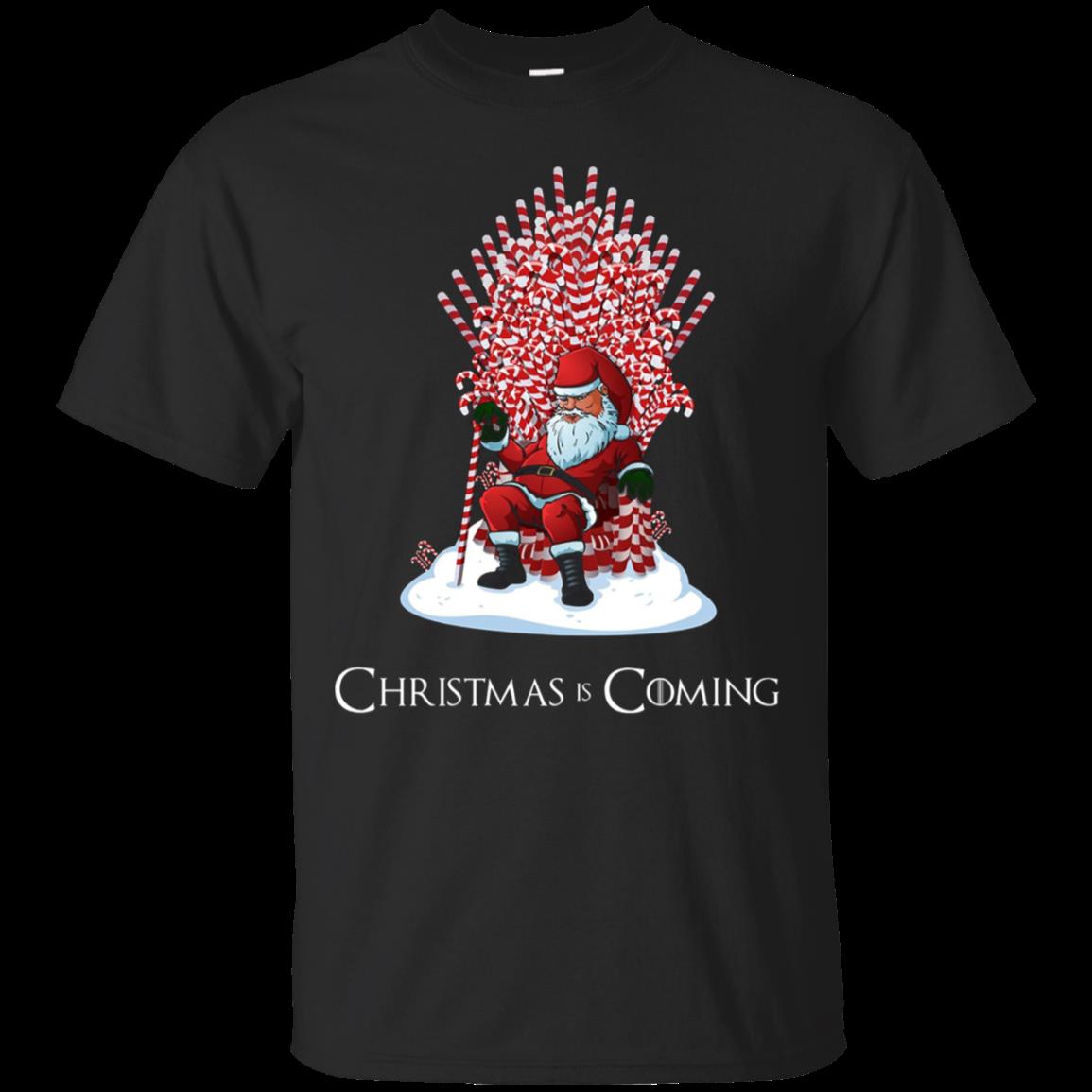 Santa Candy Cane Throne Funny Christmas T Shirt Cotton Shirt Santa Candy Cane Throne Funny Christmas T Shirt Cotton Shirt