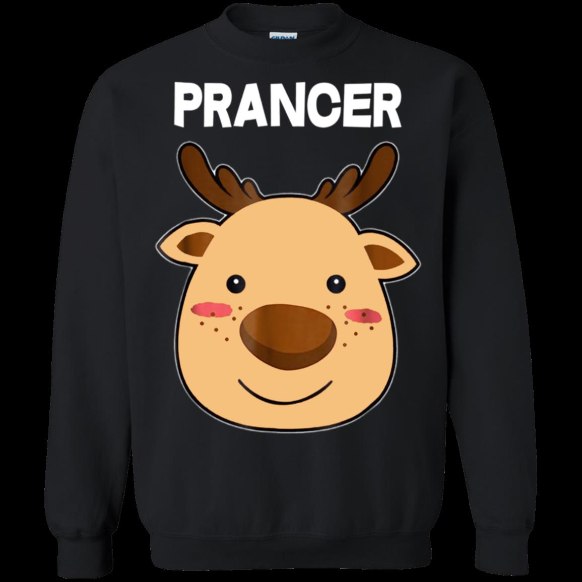 Santa Reindeer Prancer Shirt Matching Christmas Pjs Shirt Sweatshirt