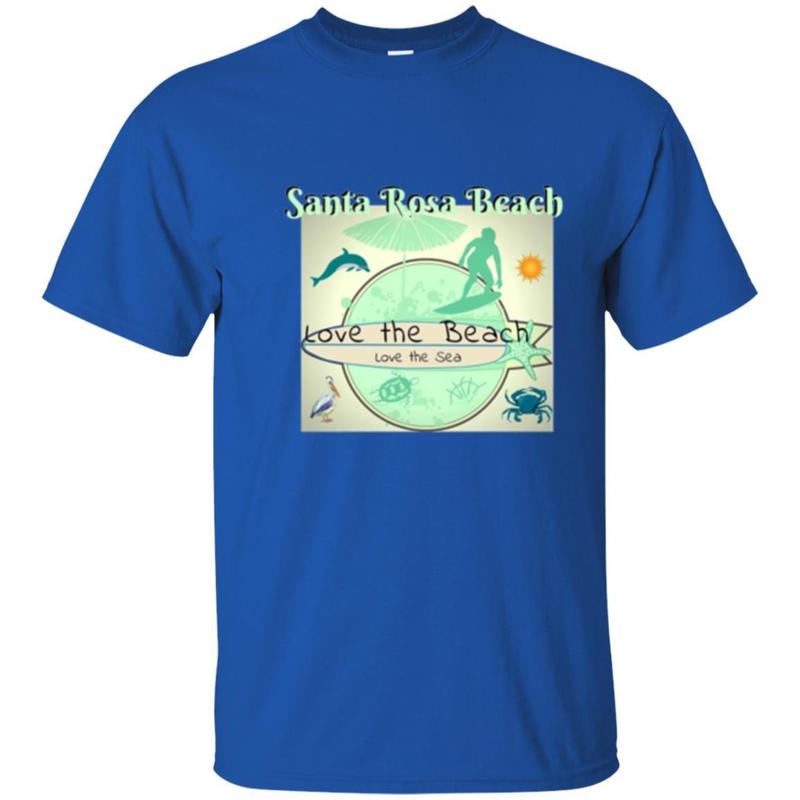 Santa Rosa Beach Florida Love The Beach Love The Sea T-Shirt 3 » Cool Gifts for You - Mfamilygift Santa Rosa Beach Florida Love The Beach Love The Sea T-Shirt 3