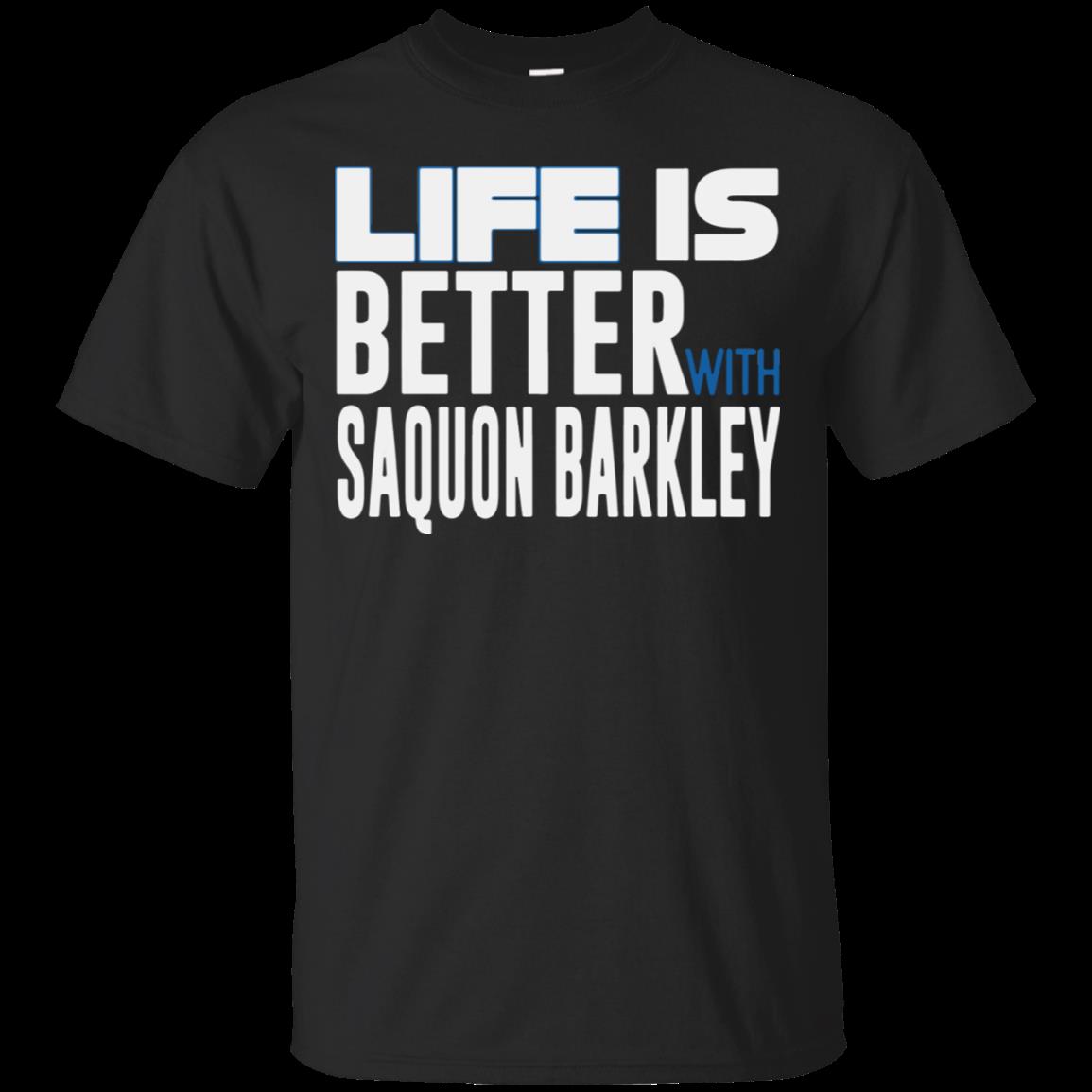 Saquon Barkley Life Is Better Running Back New York Football Shirt Cotton Shirt Saquon Barkley Life Is Better Running Back New York Football Shirt Cotton Shirt