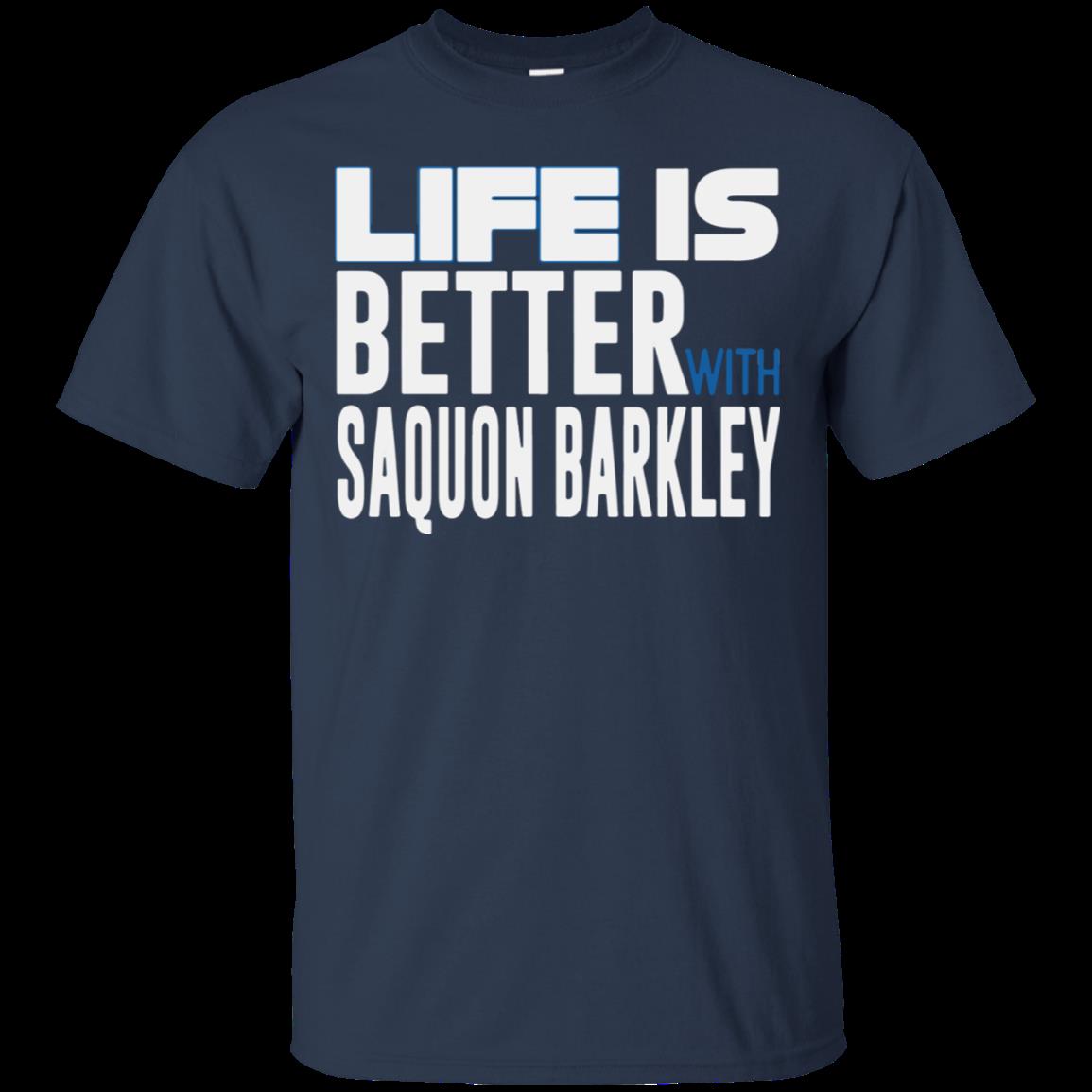 Saquon Barkley Life Is Better Running Back New York Football Shirt Cotton Shirt 1 » Cool Gifts for You - Mfamilygift Saquon Barkley Life Is Better Running Back New York Football Shirt Cotton Shirt 1