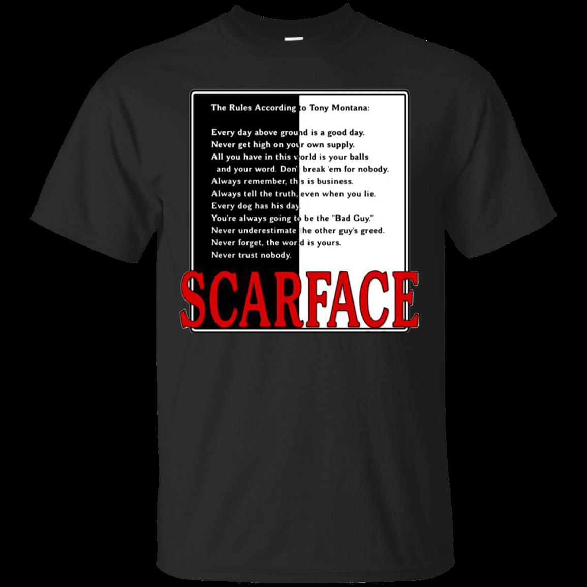 Scarface Shirts The Rules According To Tony Montana
