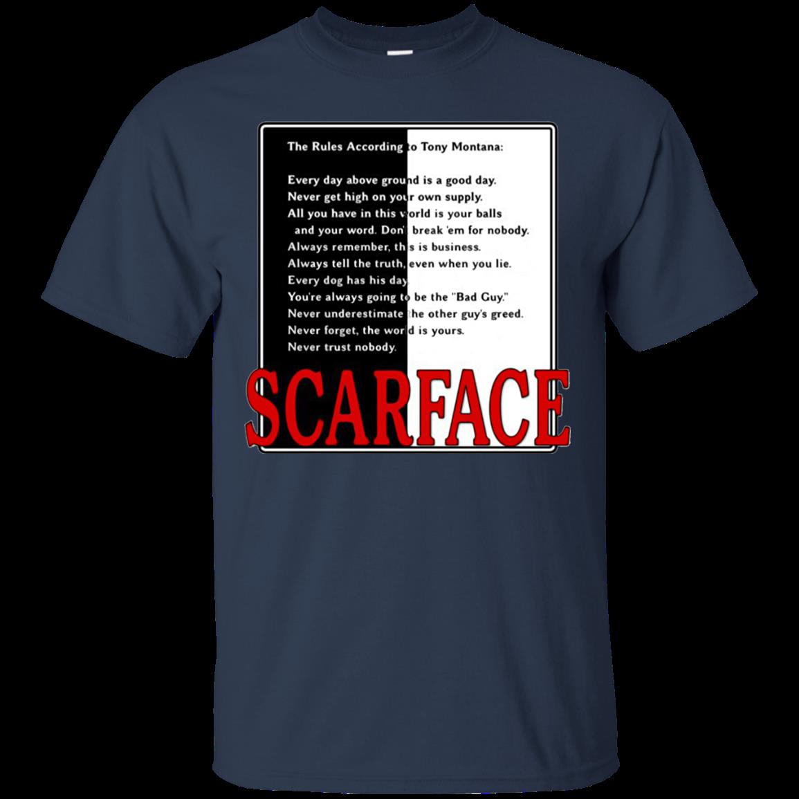 Scarface Shirts The Rules According To Tony Montana 1 » Cool Gifts for You - Mfamilygift Scarface Shirts The Rules According To Tony Montana 1