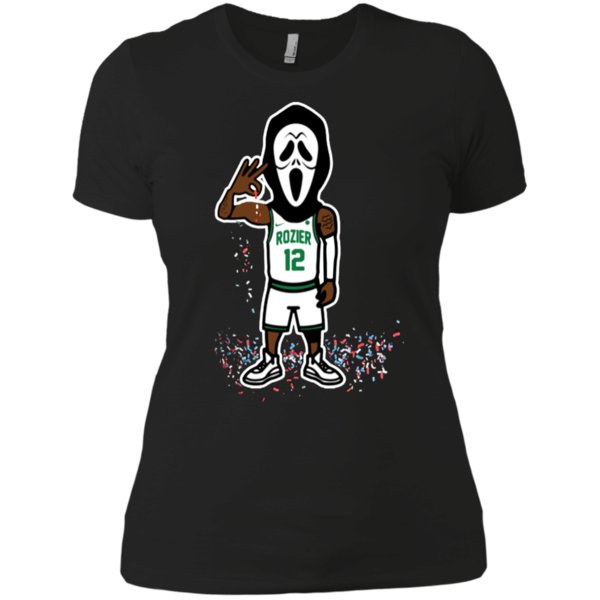 Scary Terry Rozier Confetti Boston Shirt Ladies’ Boyfriend Shirt