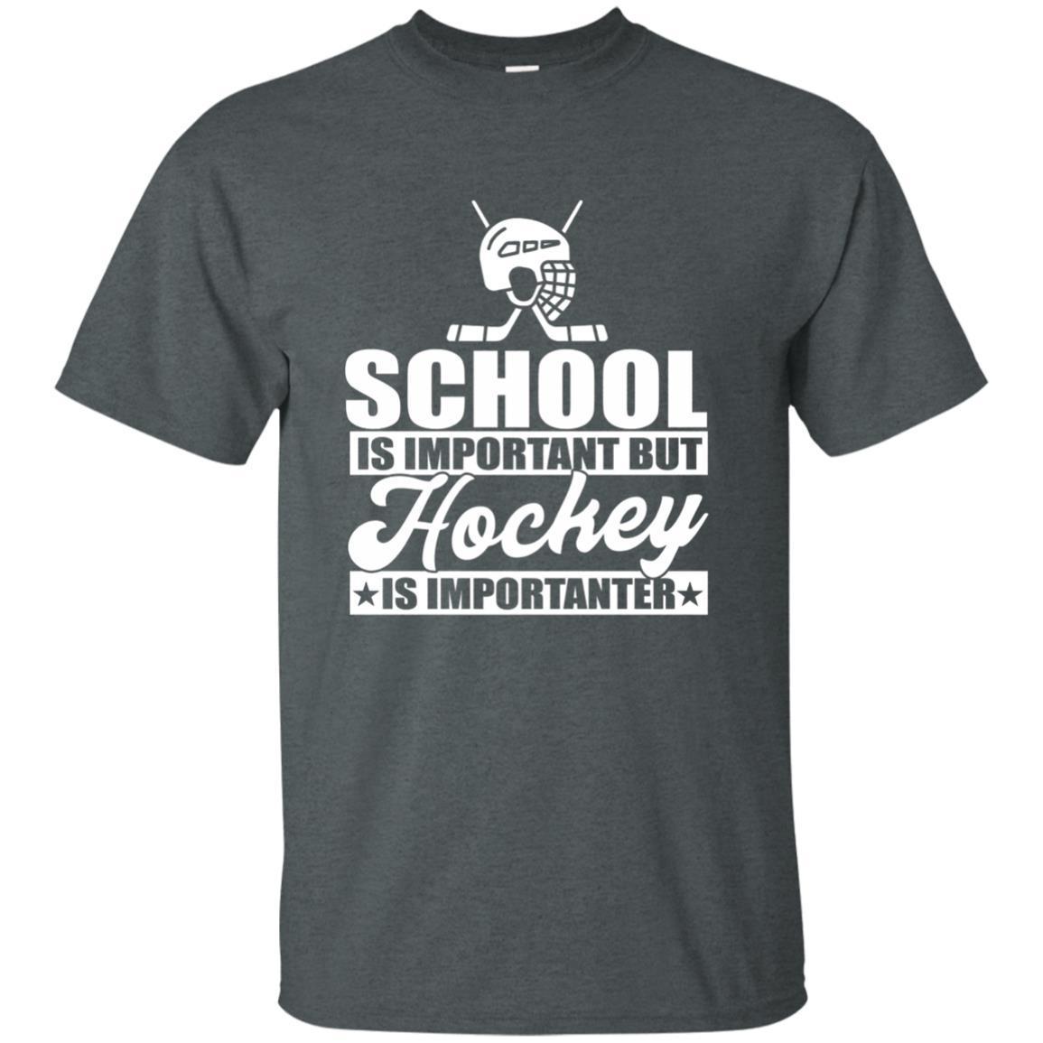 School Is Important But Hockey Is Importanter Funny T-Shirt 4 » Cool Gifts for You - Mfamilygift School Is Important But Hockey Is Importanter Funny T-Shirt 4