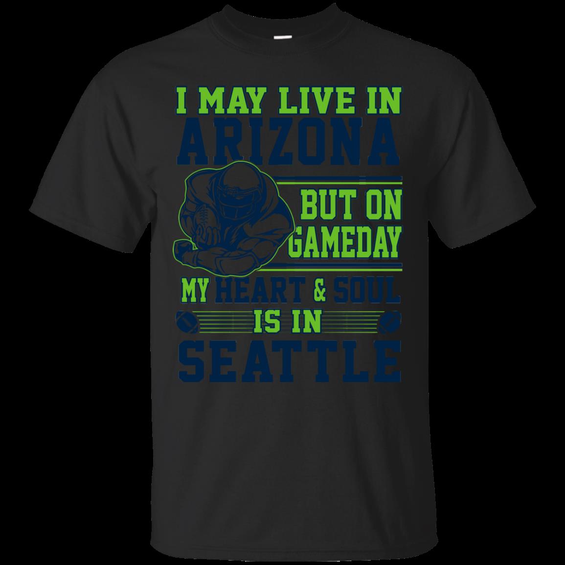 Seattle Seahawks Arizona Shirts On Gameday My Heart Is In Seattle