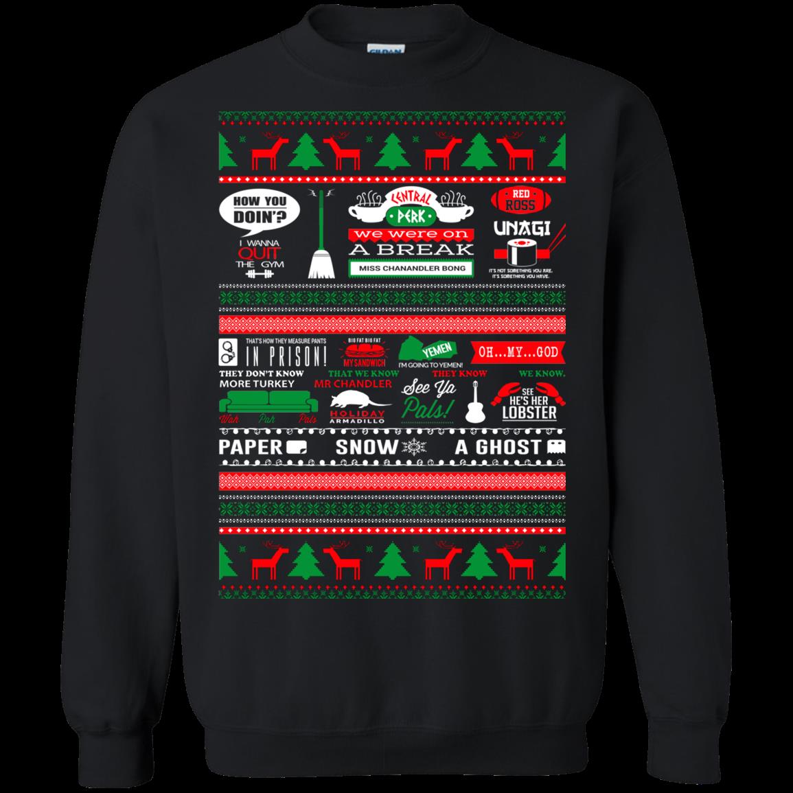 S How You Doin I Wanna Quit The Gym Central Perk We Friends Ugly Christmas Shirts T Shirt Hoodies Sweatshirt