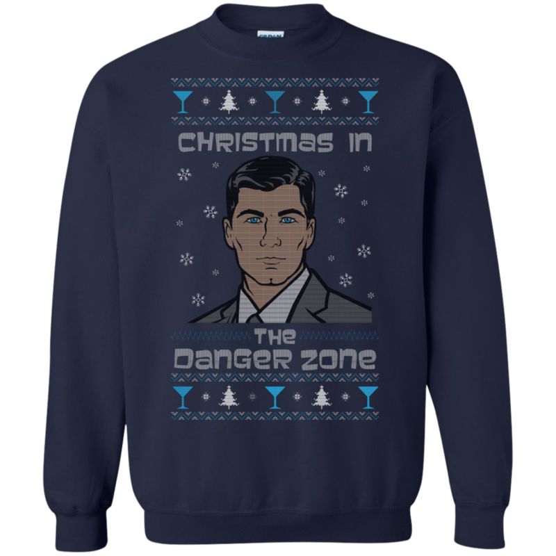 S Sterling Archer Ugly Christmas Sweater Shirts Christmas In The Danger Zone T Shirt Hoodies Sweatshirt 1 » Cool Gifts for You - Mfamilygift S Sterling Archer Ugly Christmas Sweater Shirts Christmas In The Danger Zone T Shirt Hoodies Sweatshirt 1